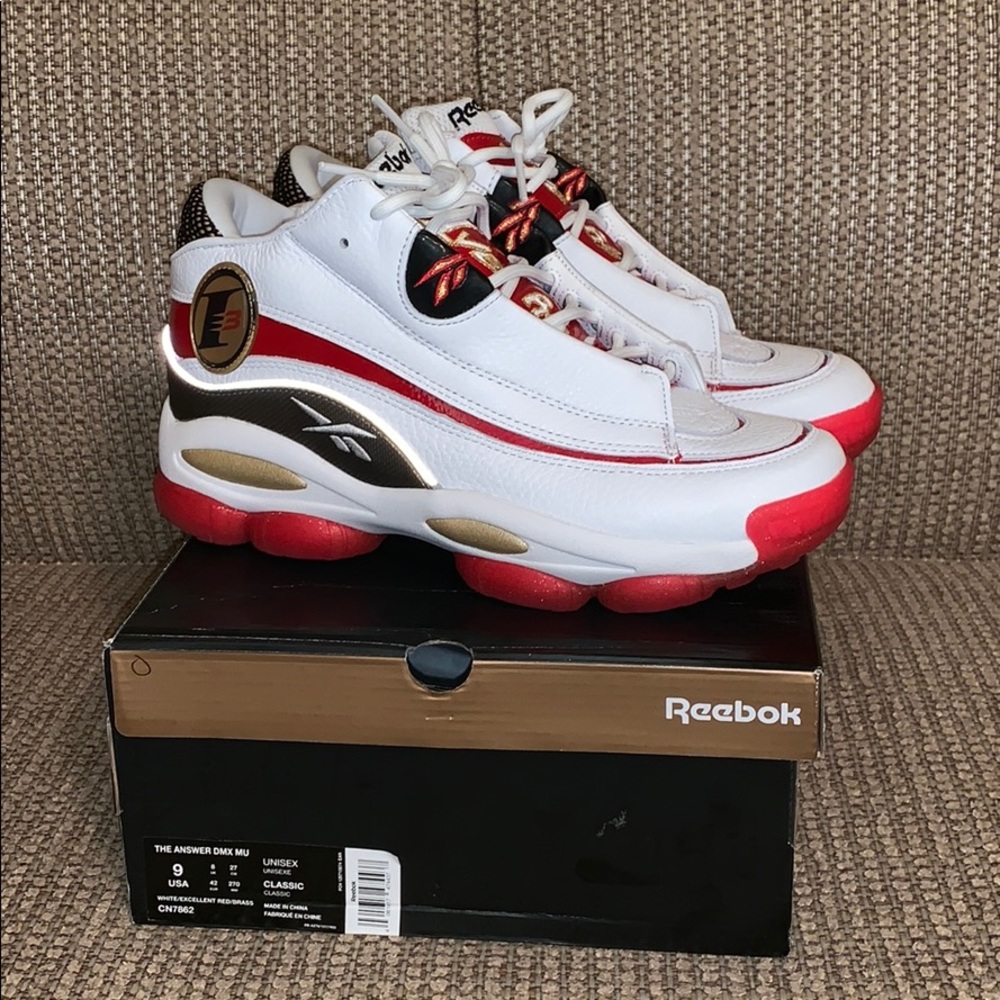 Reebok Answer 1 white/red